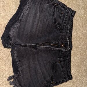 INC International Concepts Black High Waist Women Shorts